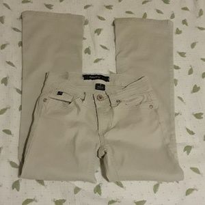 Girl's size 7 bootcut khaki jeans